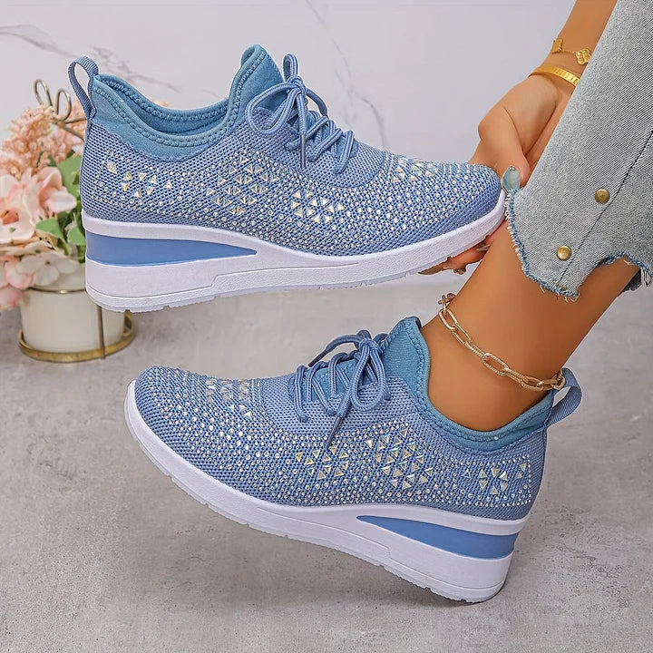 Nirvald™– Ortopediske sko med glitrende strass