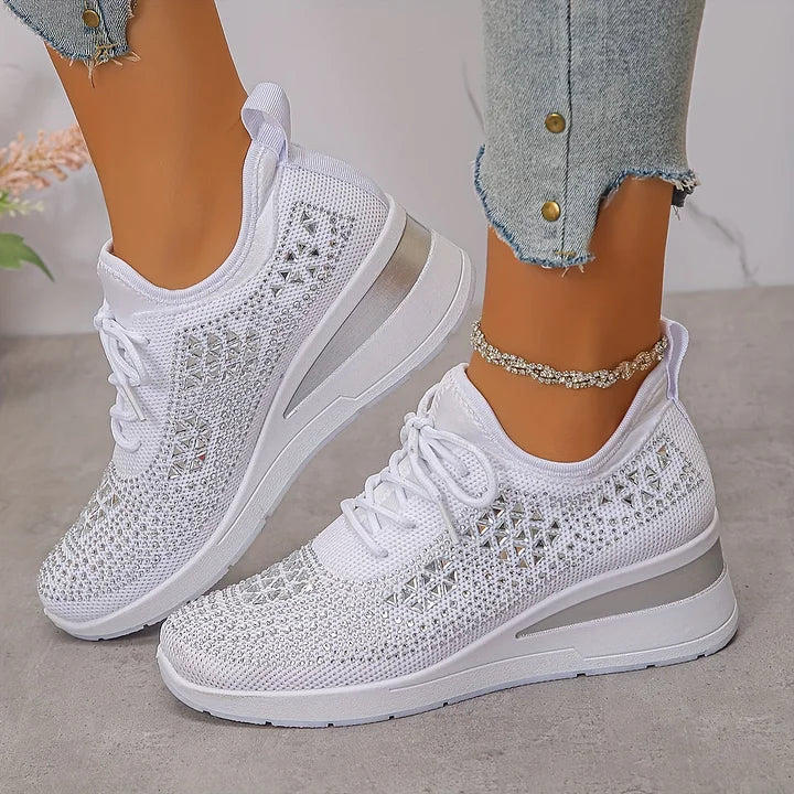 Nirvald™– Ortopediske sko med glitrende strass