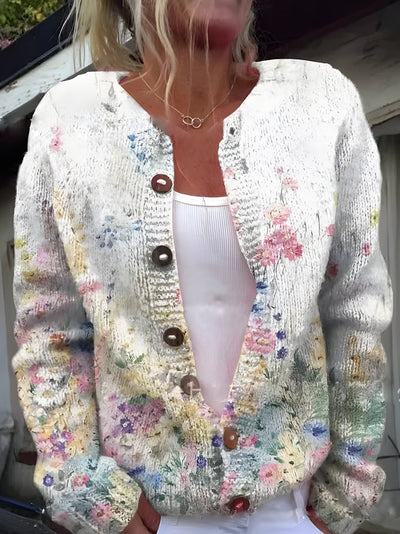 Nirvald™ - Blomstrete Cardigan