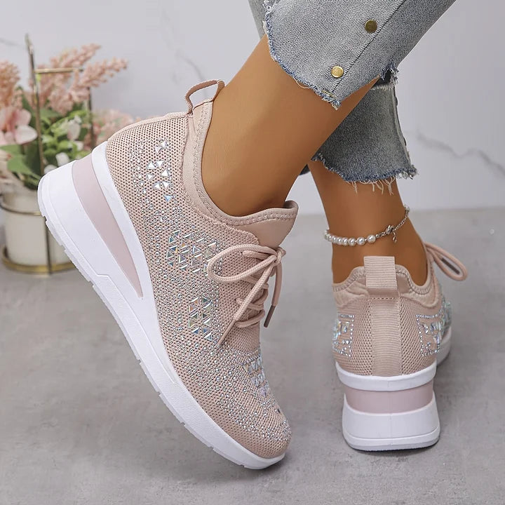 Nirvald™– Ortopediske sko med glitrende strass