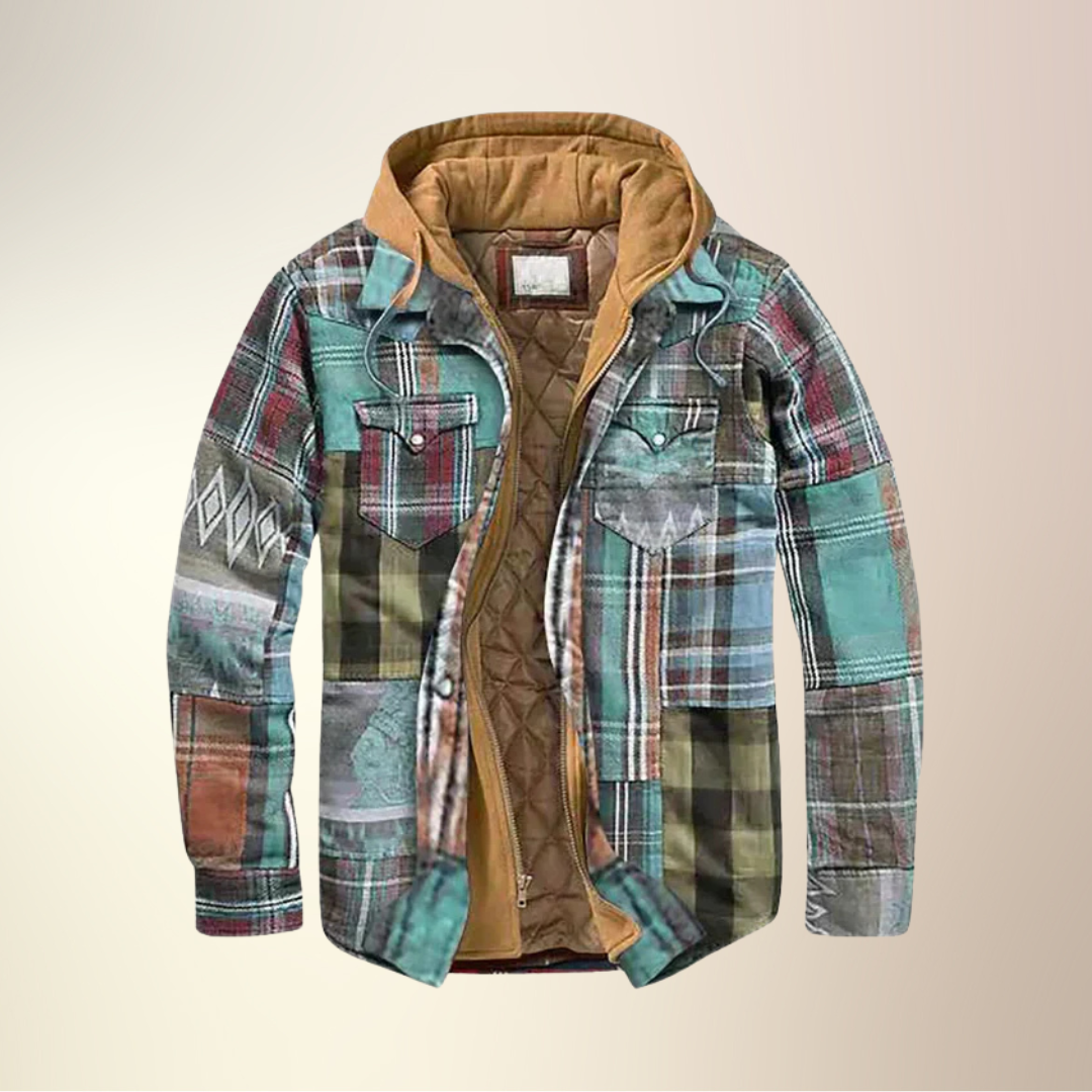 Nirvald™ - Patchwork jakke med ruter