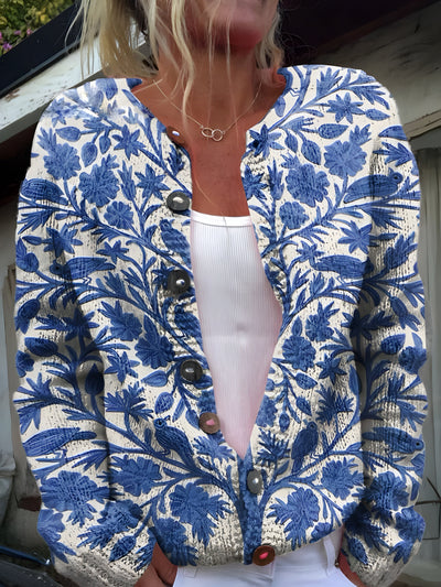 Nirvald™ - Blomstrete Cardigan