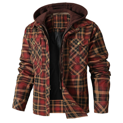 Nirvald | Flannel Hoodiejakke