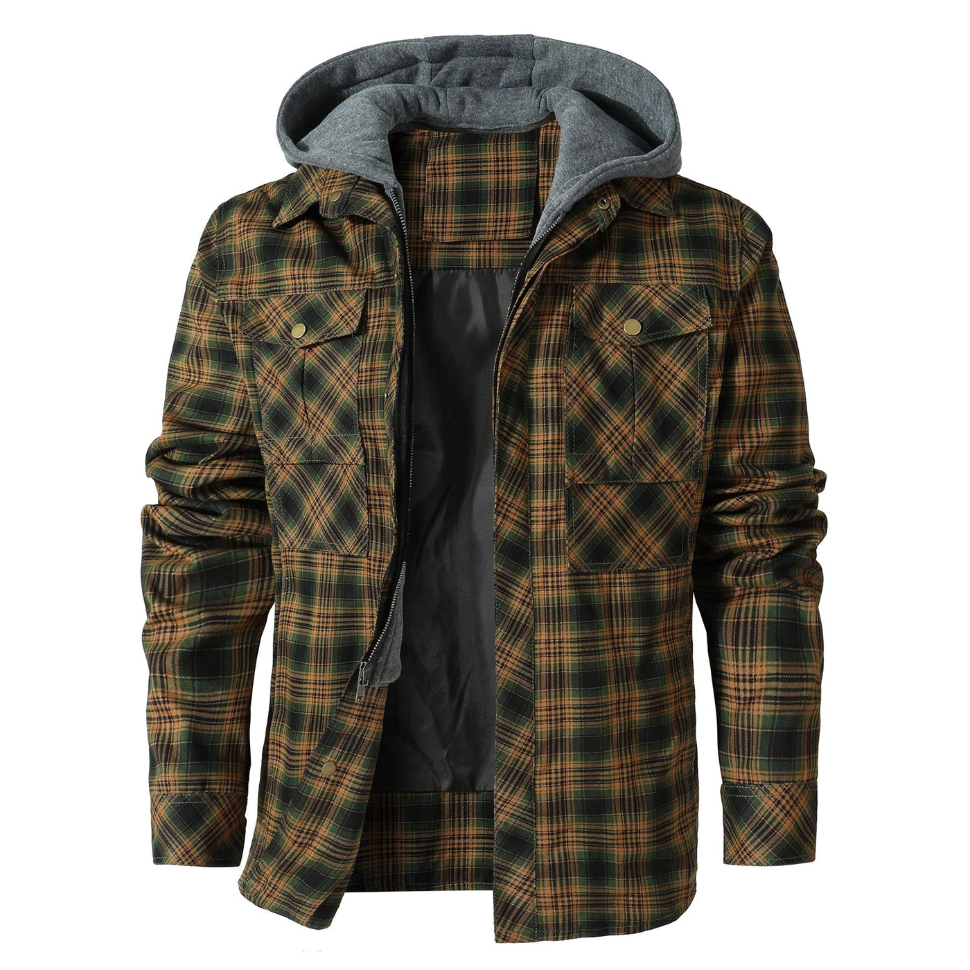 Nirvald | Flannel Hoodiejakke