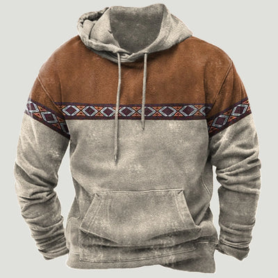 Nirvald™ – Etno-Inspirert Patchwork Hoodie