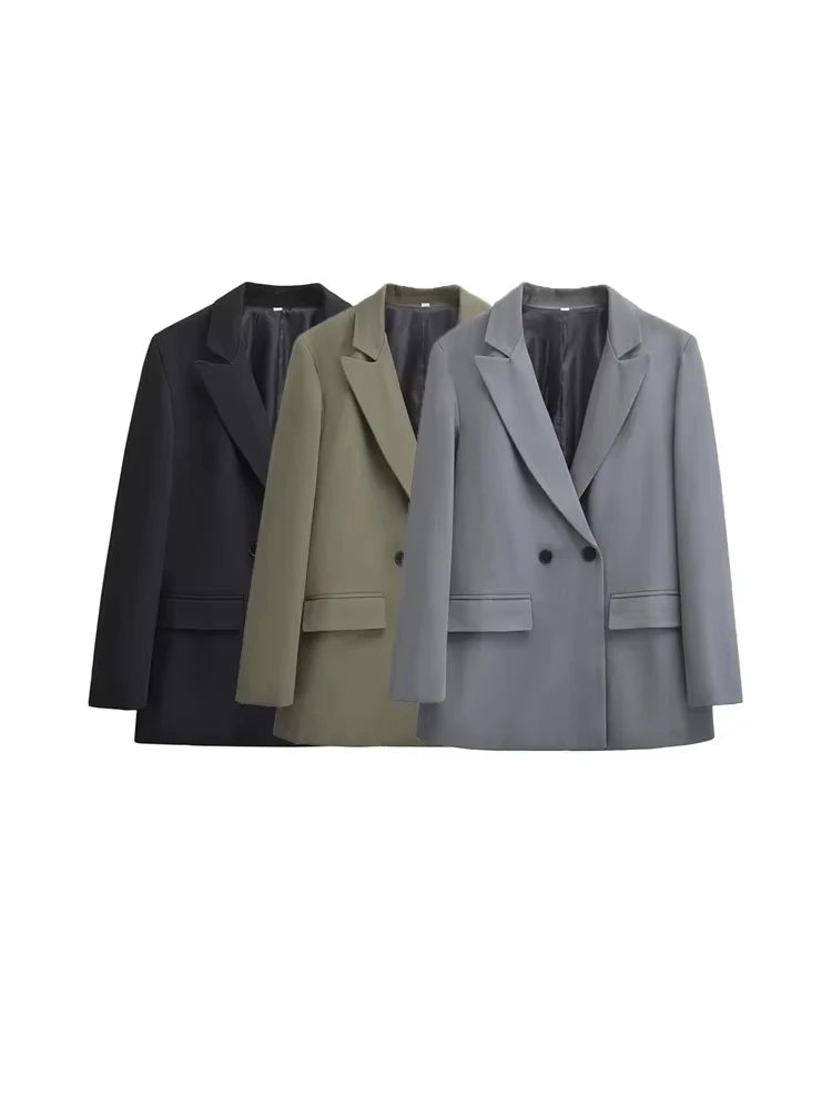 Nirvald™ - Elegante damesblazer met double-breasted design
