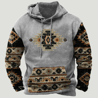 Nirvald™ – Etno-Inspirert Patchwork Hoodie