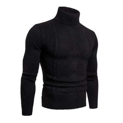 Berta - Varm Strikket Genser med Turtleneck