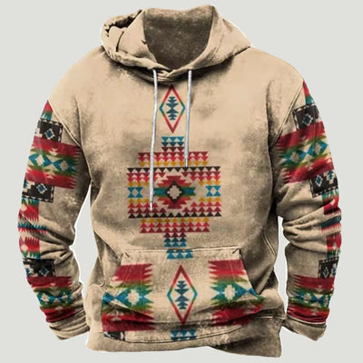 Nirvald™ – Etno-Inspirert Patchwork Hoodie