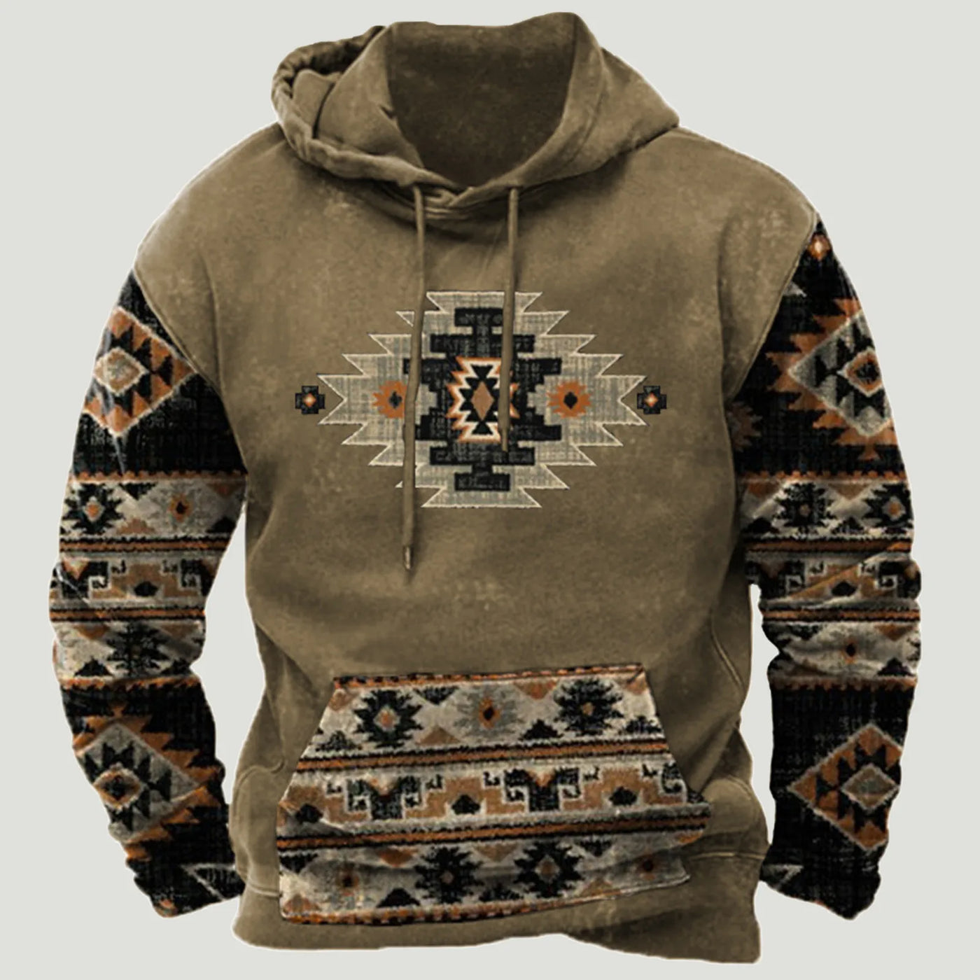 Nirvald™ – Etno-Inspirert Patchwork Hoodie