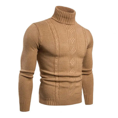 Berta - Varm Strikket Genser med Turtleneck