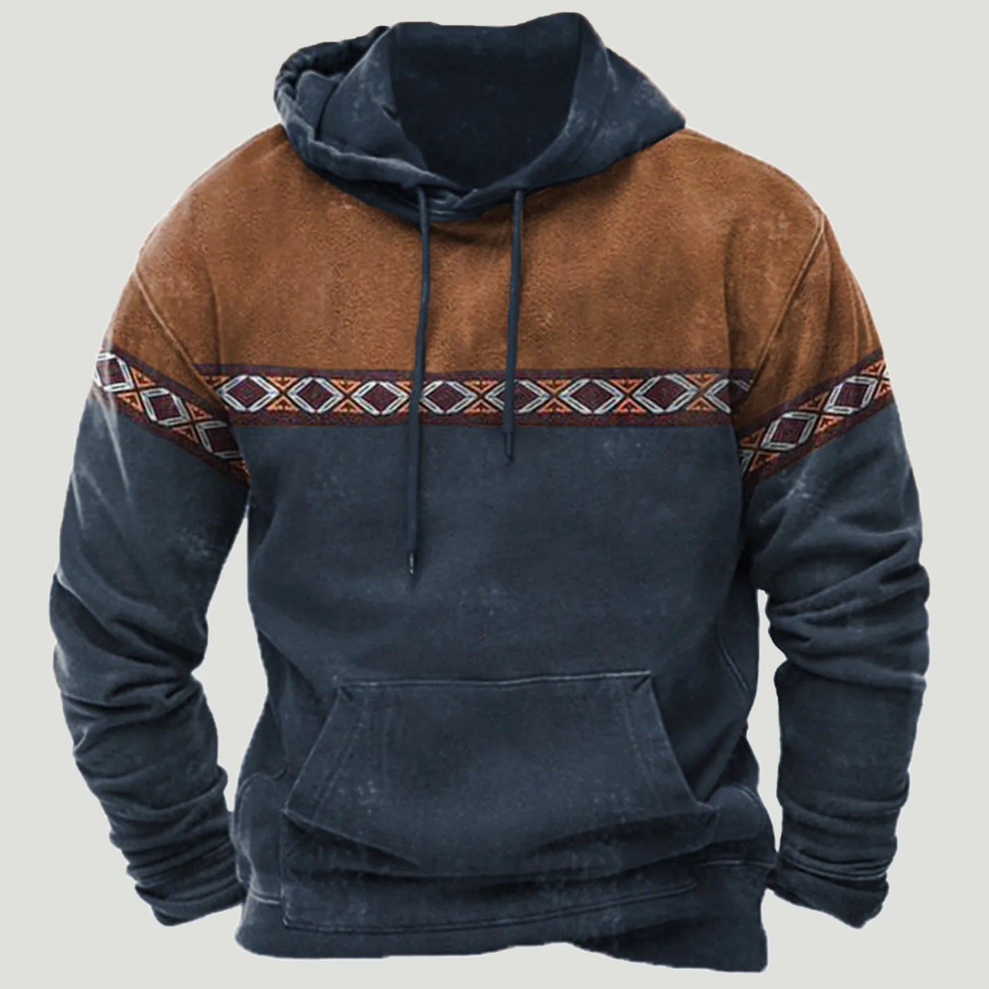 Nirvald™ – Etno-Inspirert Patchwork Hoodie