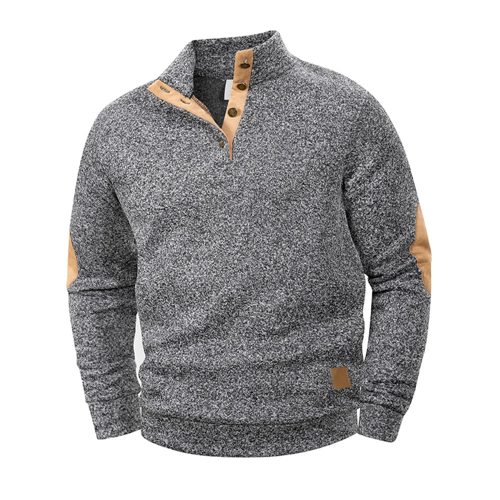 Nirvald™ – Klassisk Henley med Ståkrage