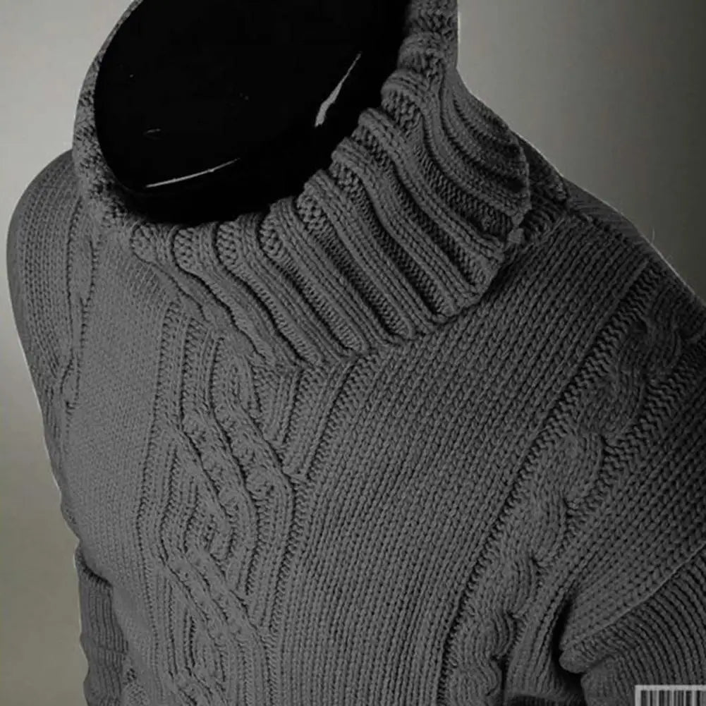 Berta - Varm Strikket Genser med Turtleneck
