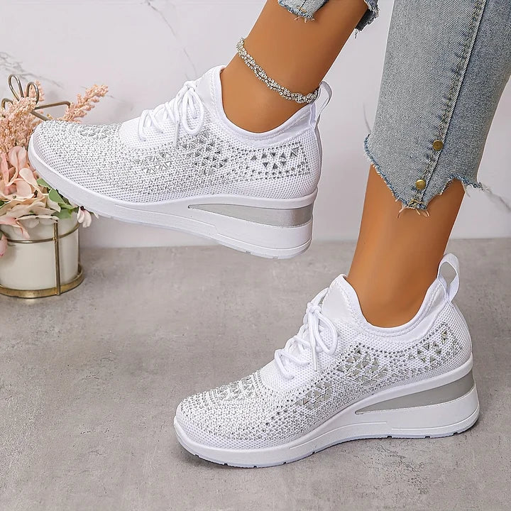 Nirvald™– Ortopediske sko med glitrende strass