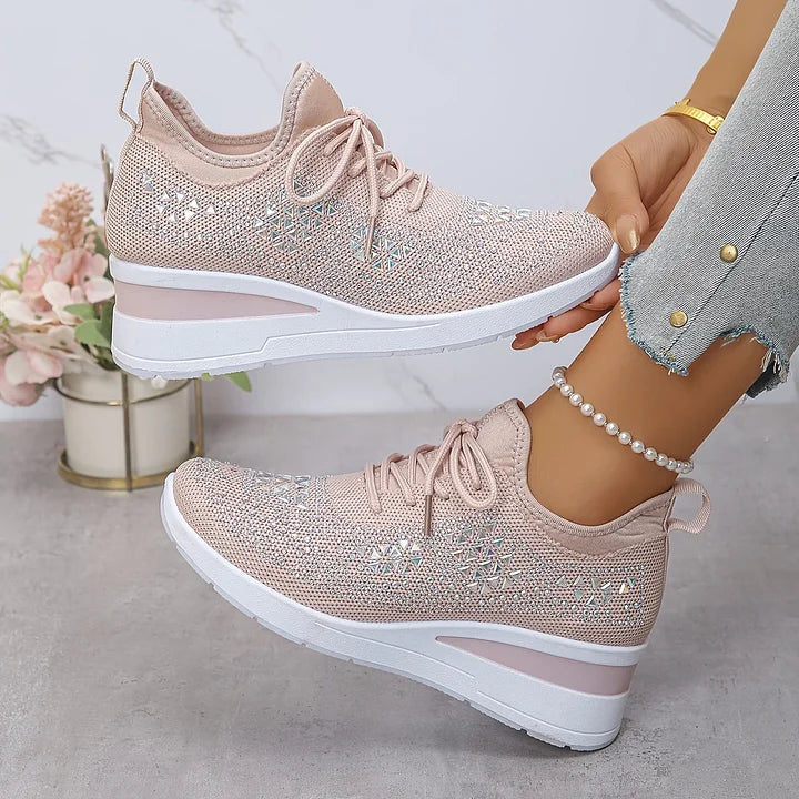 Nirvald™– Ortopediske sko med glitrende strass