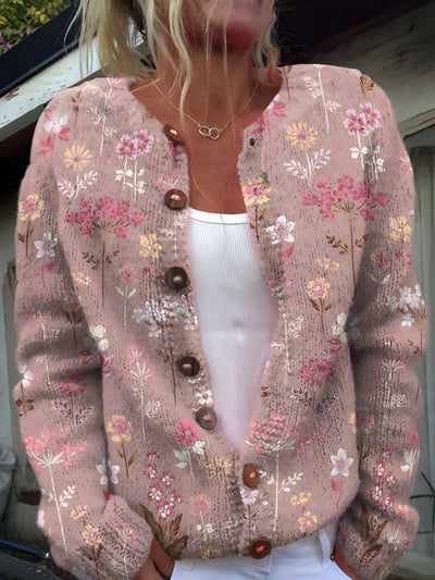 Nirvald™ - Blomstrete Cardigan