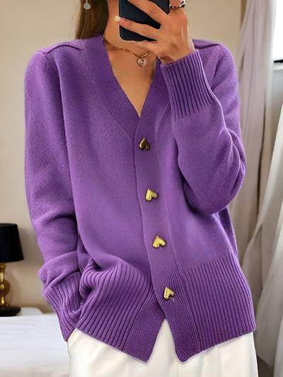 Nirvald™ - Cardigan med Hjerteknapper