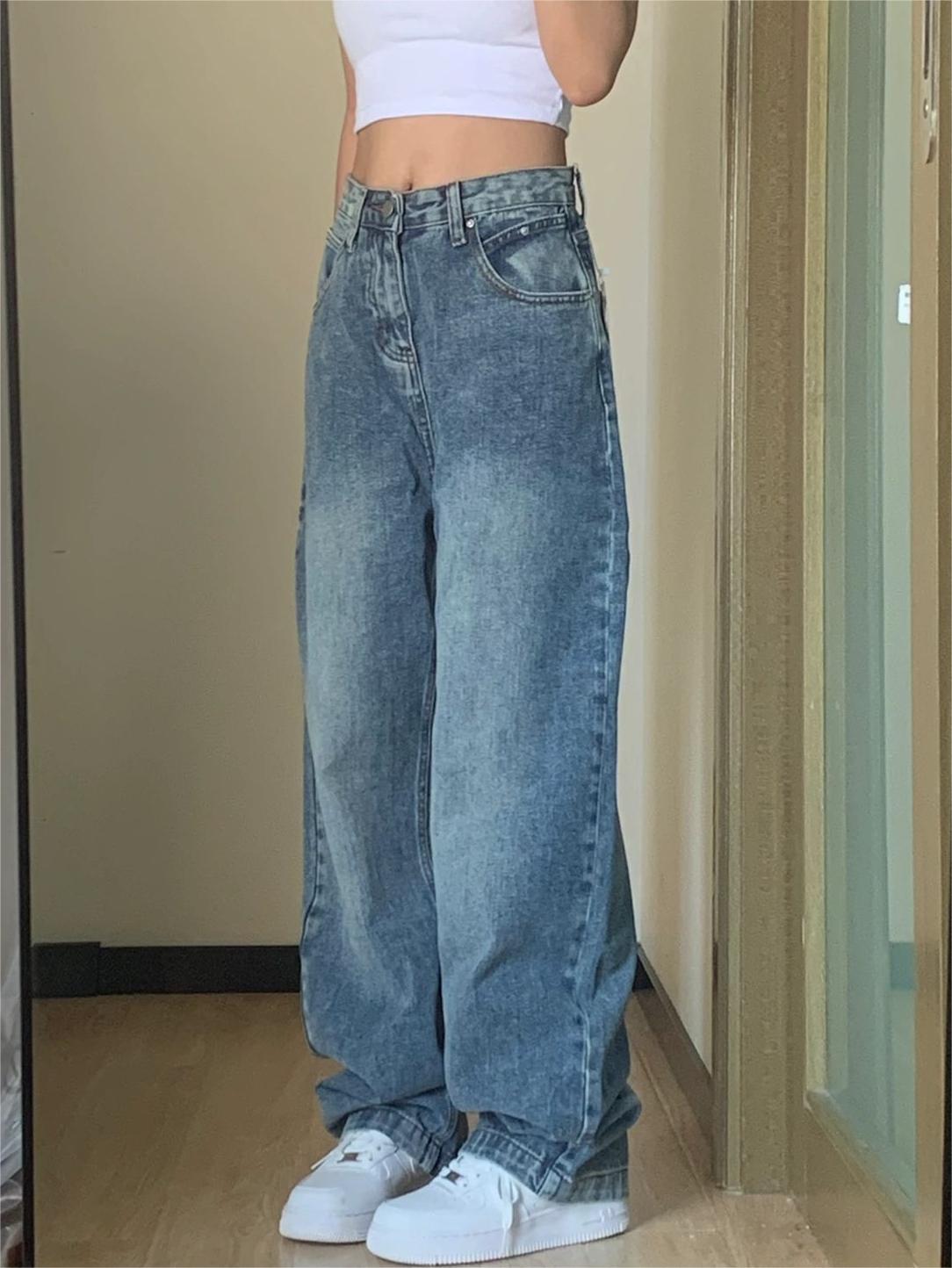 Antonia - Denimjeans med vasket effekt